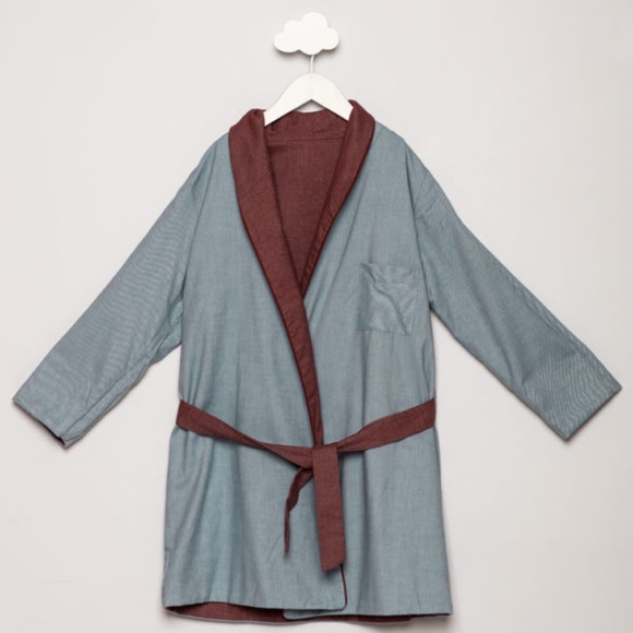 Reversible Chambray Robe - Picture 2 of 2